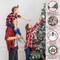 7.5ft. Unlit Flocked Virginia Pine Artificial Christmas Tree